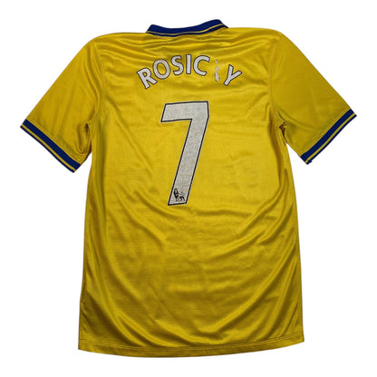 Digg It Thrift & Vintage 2013-2014 Arsenal away football shirt in yellow with Rosicky number 7 on the back