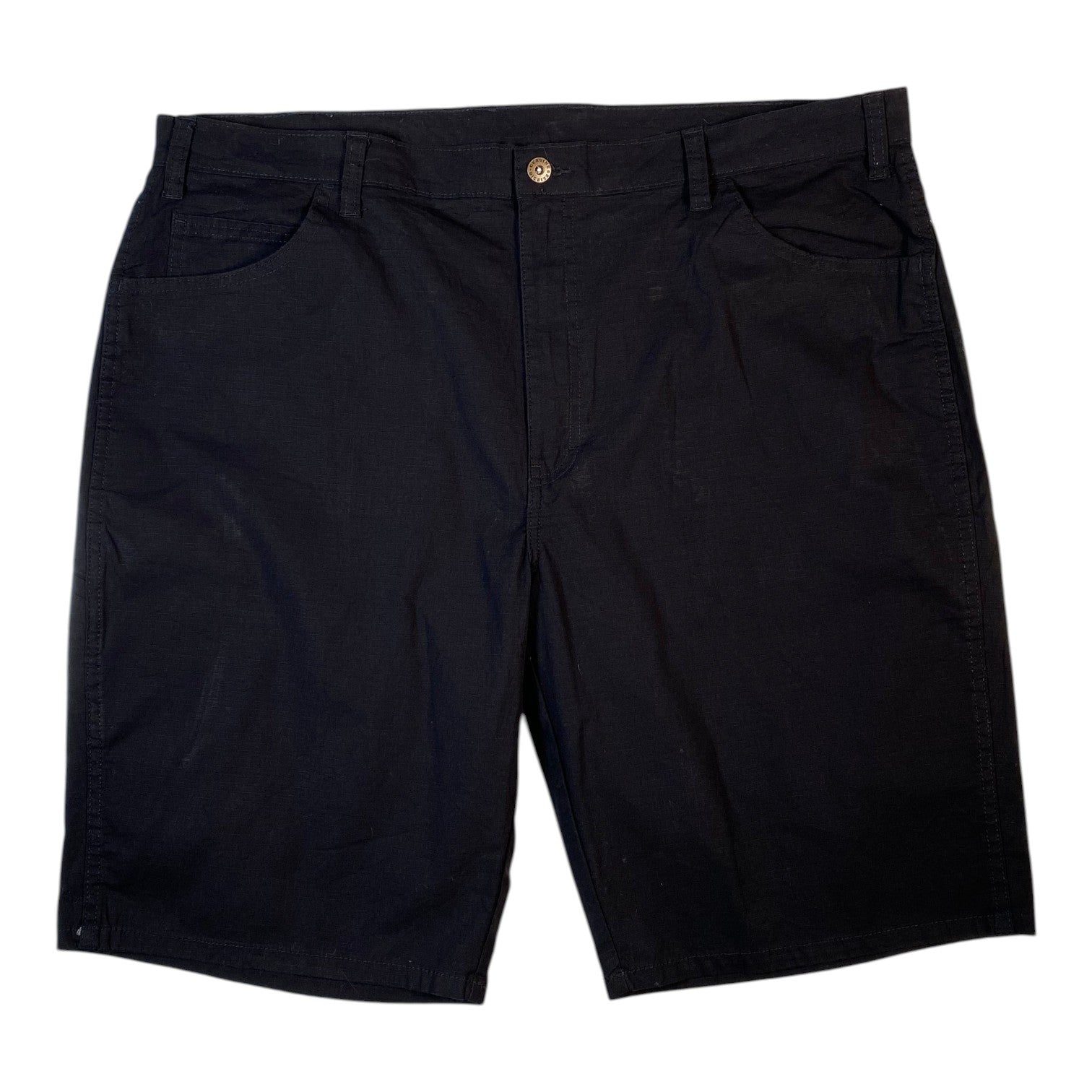 Digg It Thrift & Vintage black Dickies work shorts with a size 40 waist and classic button closure