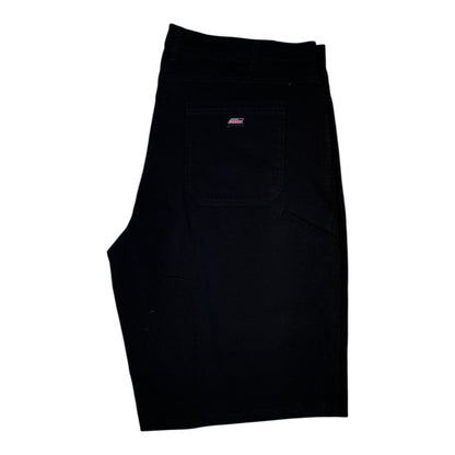 Digg It Thrift & Vintage black Dickies work shorts with a back pocket logo patch, size 40, in a classic utility style.