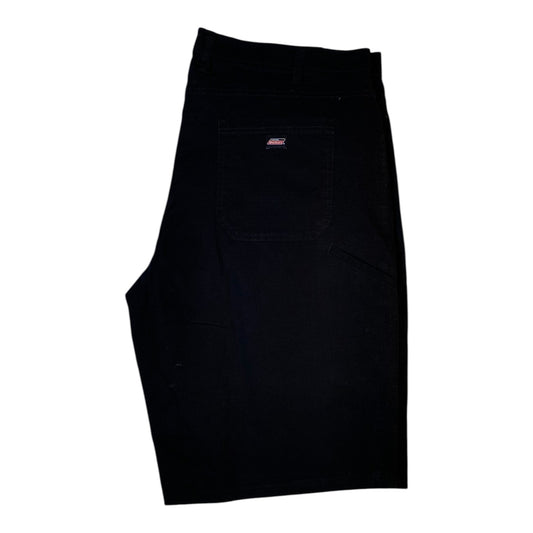Digg It Thrift & Vintage black Dickies work shorts with a back pocket logo patch, size 40, in a classic utility style.