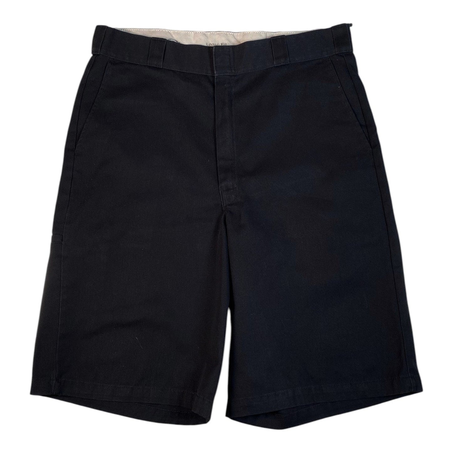 Digg It Thrift & Vintage black Dickies loose fit work shorts with a size 36 waist