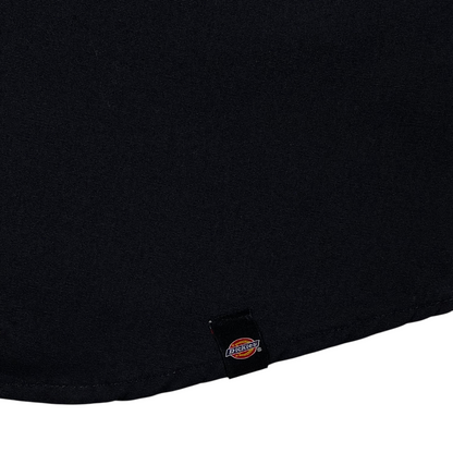 Digg It Thrift & Vintage black Dickies work shirt hem with branded logo tag