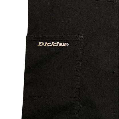 Digg It Thrift & Vintage black Dickies work shirt with a front pocket and embroidered logo detail
