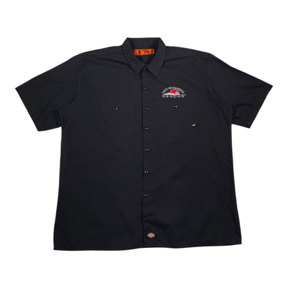 Digg It Thrift & Vintage black Dickies short sleeve work shirt with City of Phoenix Oregon embroidery in size 2XL
