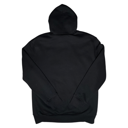 Digg It Thrift & Vintage black Harley-Davidson full-zip hoodie, back view, size medium fitting like a large