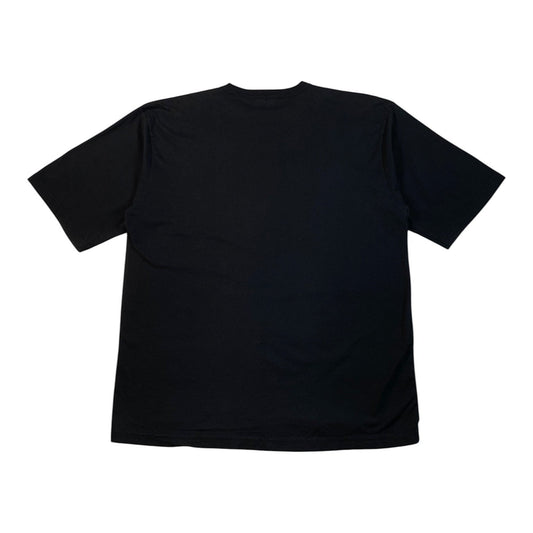 Digg It Thrift & Vintage plain black cotton t-shirt back view