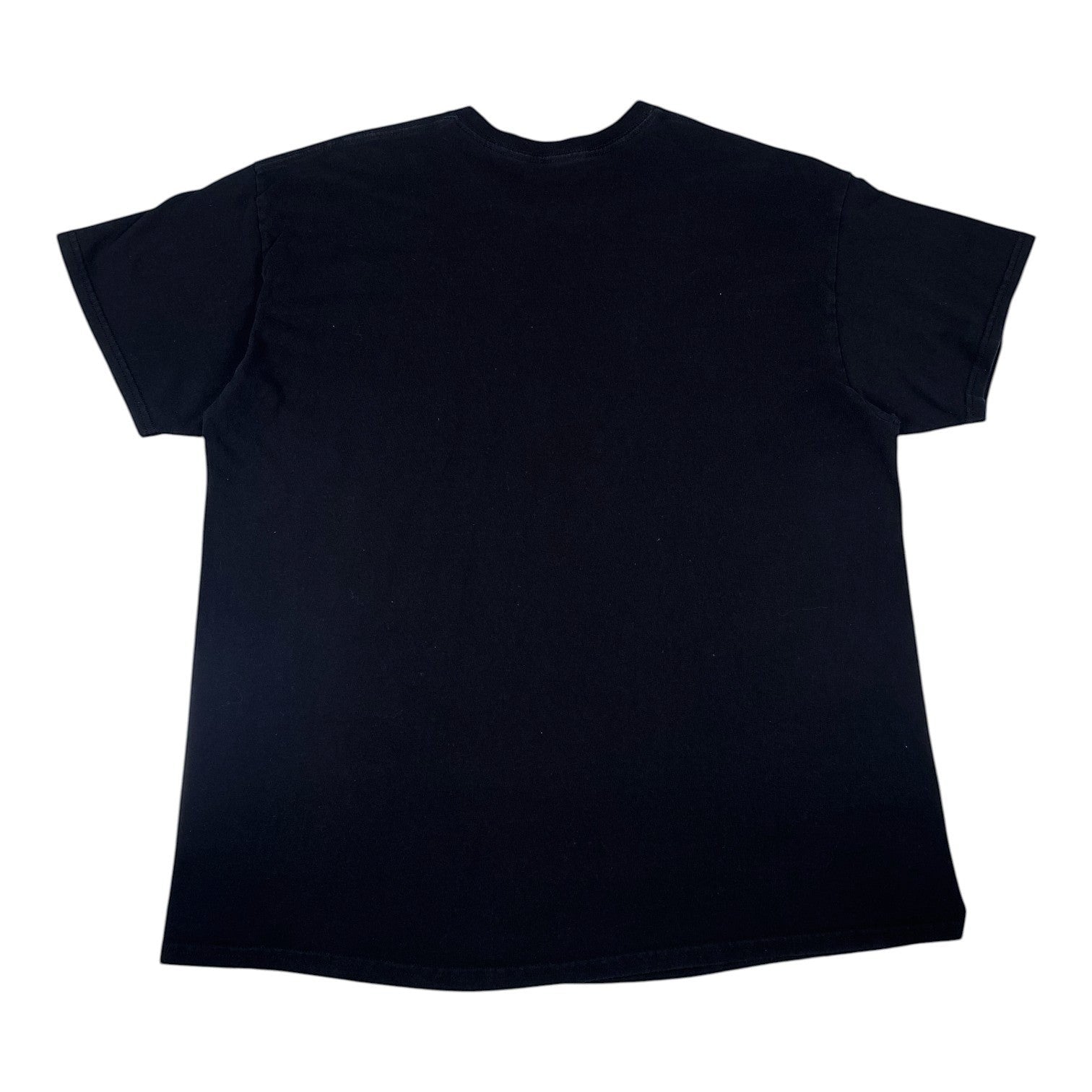 Digg It Thrift & Vintage plain black back view of a Zion Rootswear Bob Marley graphic t-shirt
