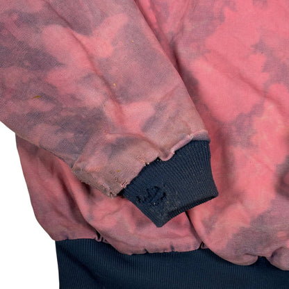 Digg It Thrift & Vintage Carhartt pink acid wash duck canvas active jacket sleeve with navy ribbed cuff