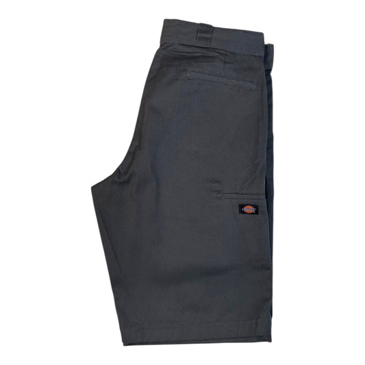 Digg It Thrift & Vintage charcoal grey Dickies relaxed fit work shorts with side pocket and logo patch