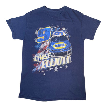 Digg It Thrift & Vintage navy blue Chase Elliott NAPA Auto Parts NASCAR graphic t-shirt with number 9