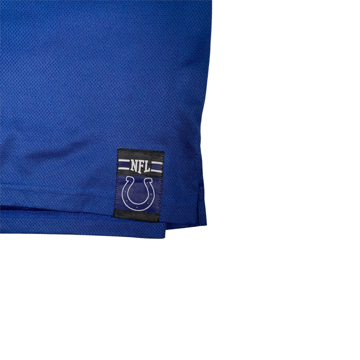 Digg It Thrift & Vintage blue Indianapolis Colts NFL jersey with team logo patch on mesh fabric