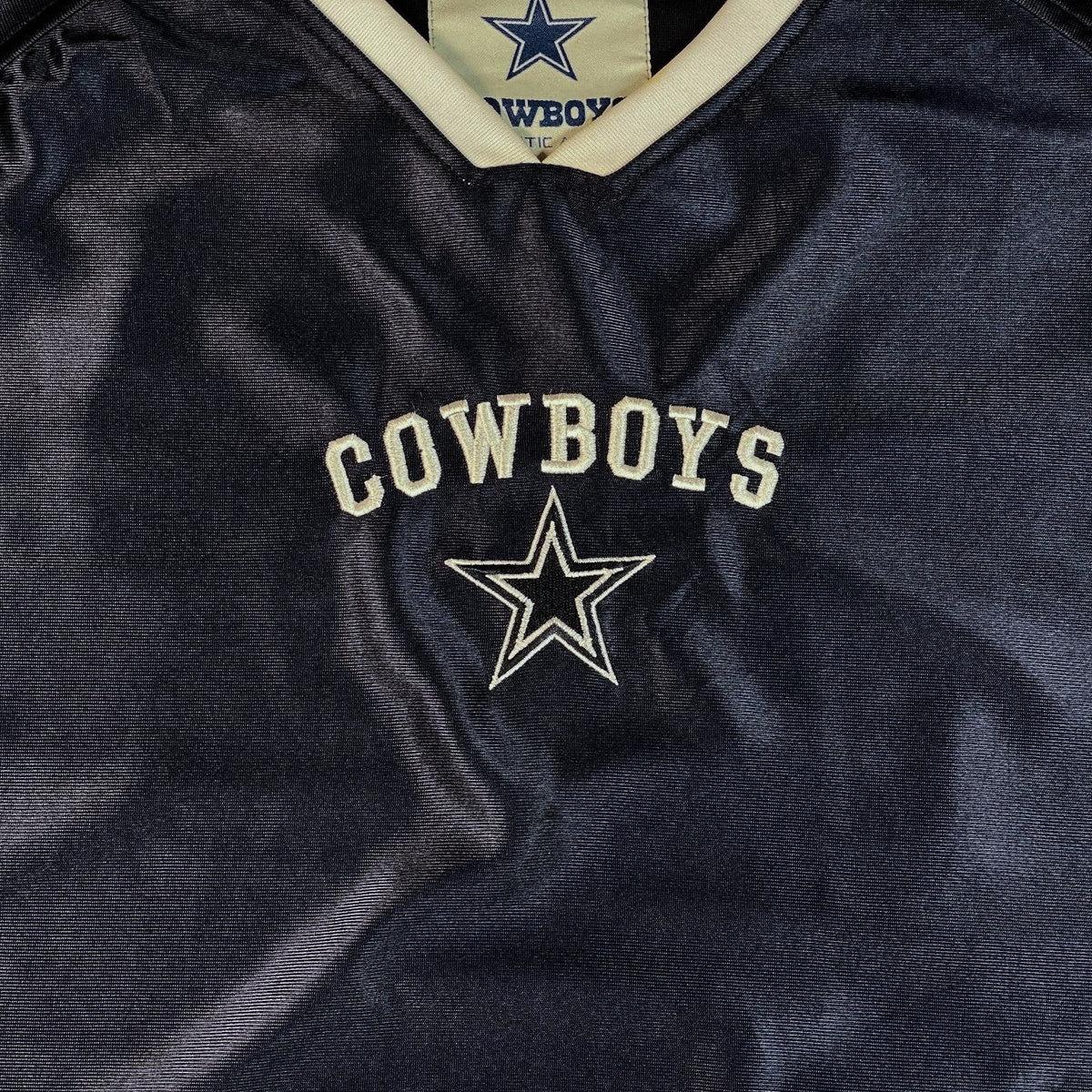 Digg It Thrift & Vintage navy blue Dallas Cowboys jersey with white embroidered lettering and star logo