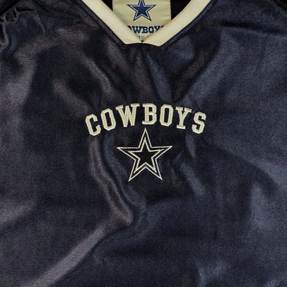 Digg It Thrift & Vintage navy blue Dallas Cowboys jersey with white embroidered lettering and star logo