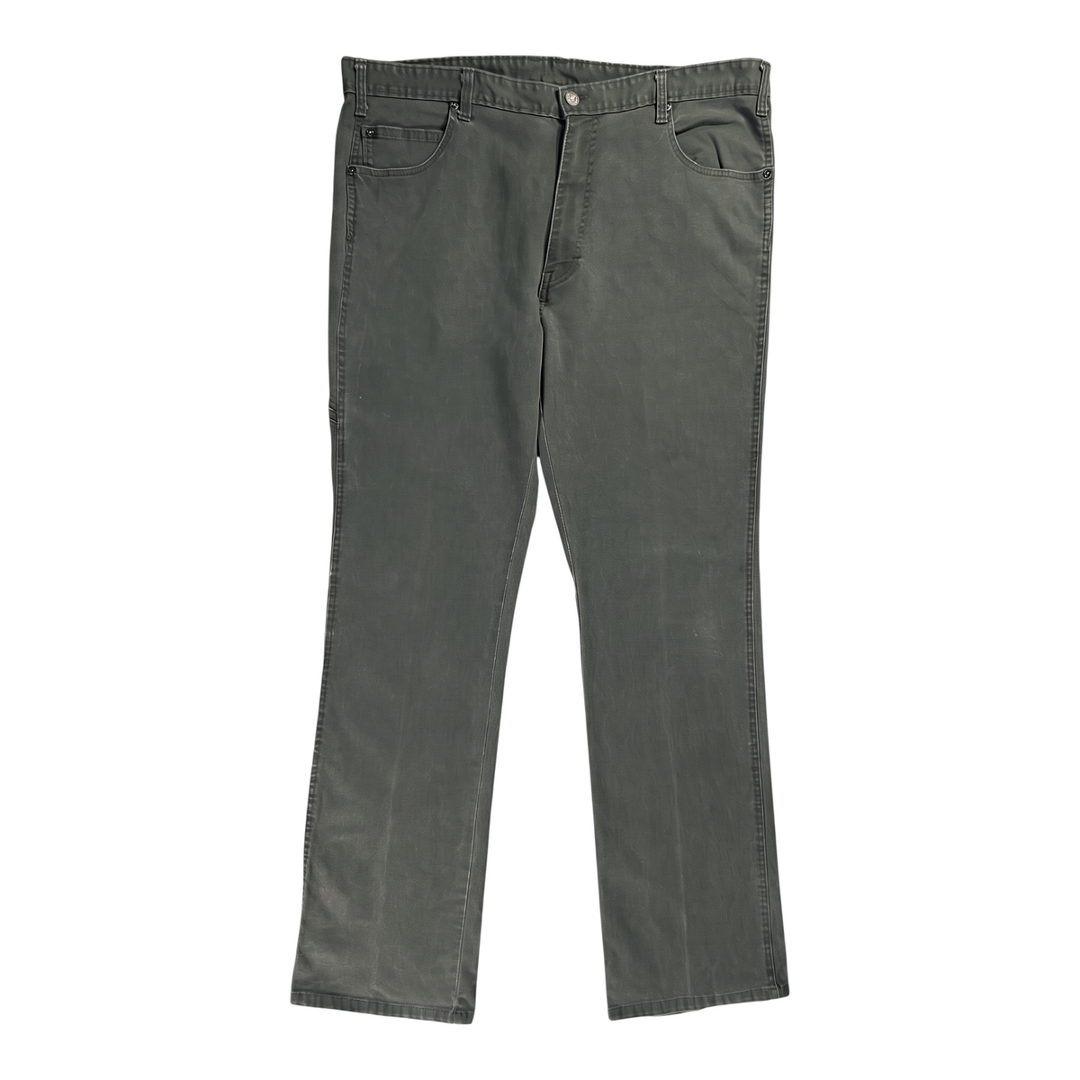 Digg It Thrift & Vintage dark green straight-leg Dickies work pants with a classic utility design