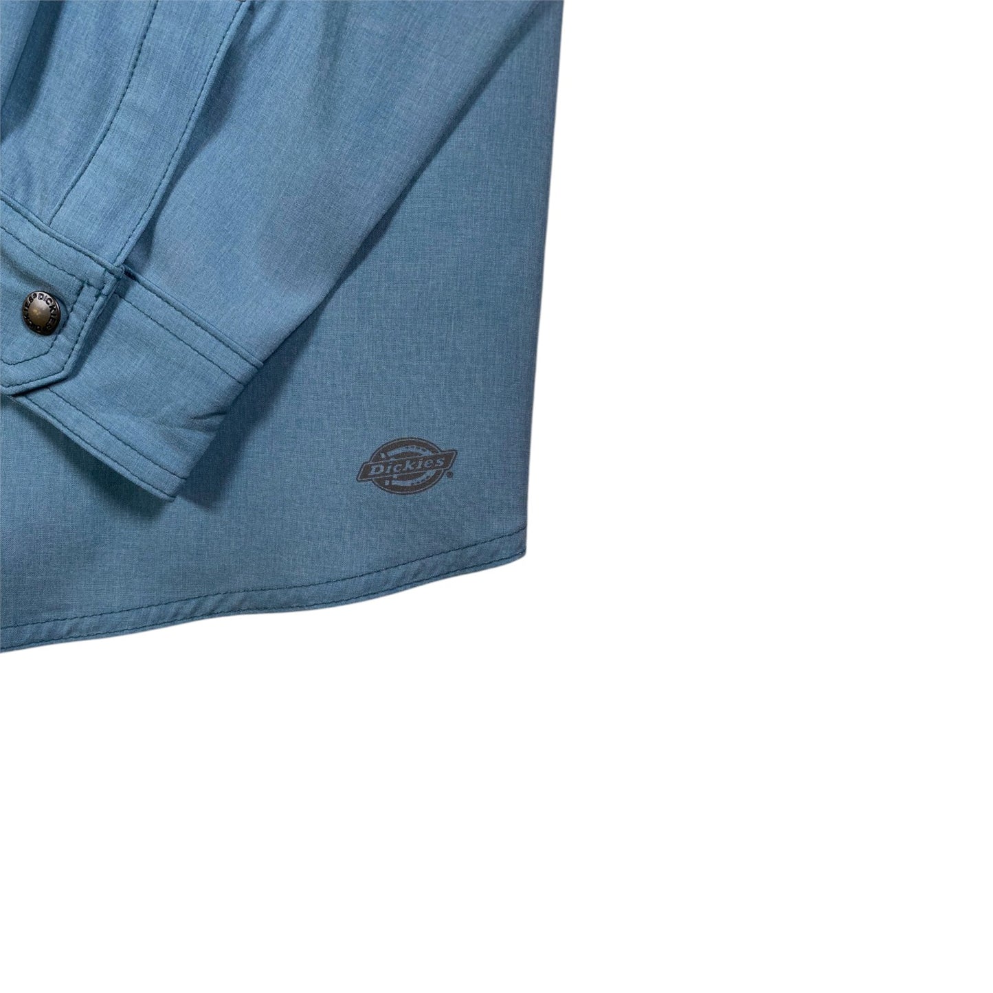 Digg It Thrift & Vintage light blue Dickies Temp-iQ cooling long sleeve performance work shirt with button cuff