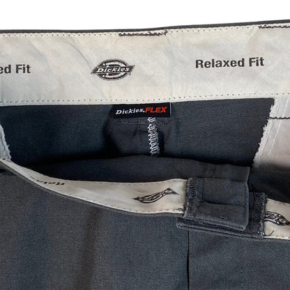 Digg It Thrift & Vintage charcoal grey Dickies FLEX loose fit cargo shorts interior waistband label