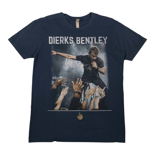 Digg It Thrift & Vintage navy blue Dierks Bentley Burning Man tour concert t-shirt with graphic print