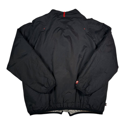 Back view of a vintage black Ecko Unltd. winter jacket with fleece lining from Digg It Thrift & Vintage