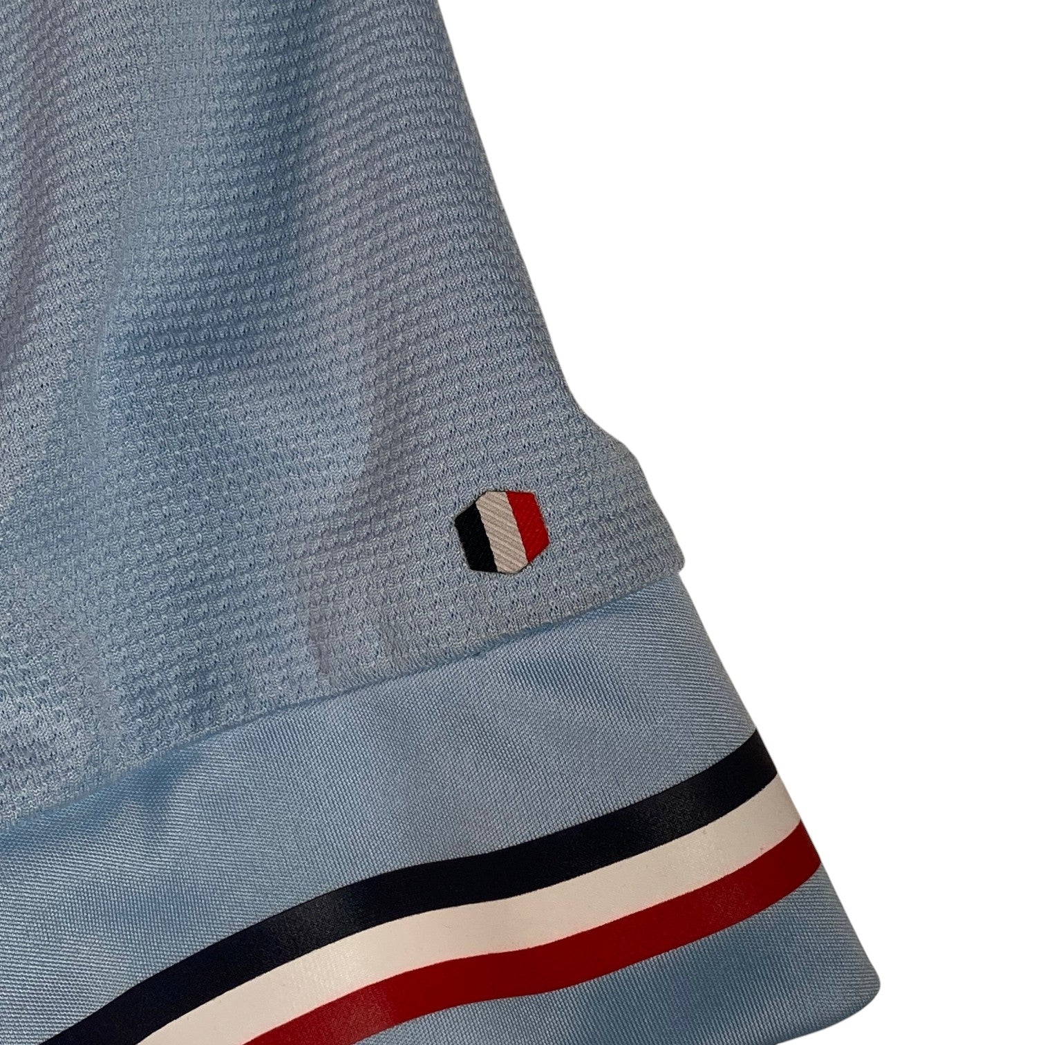 Digg It Thrift & Vintage 2011-2012 France away football shirt sleeve detail in light blue with tricolor trim