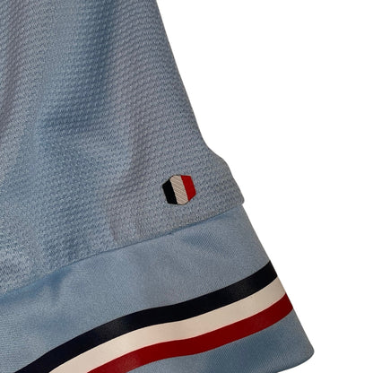 Digg It Thrift & Vintage 2011-2012 France away football shirt sleeve detail in light blue with tricolor trim