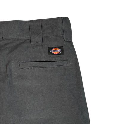 Digg It Thrift & Vintage charcoal grey Dickies FLEX loose fit cargo shorts with back pocket and logo patch