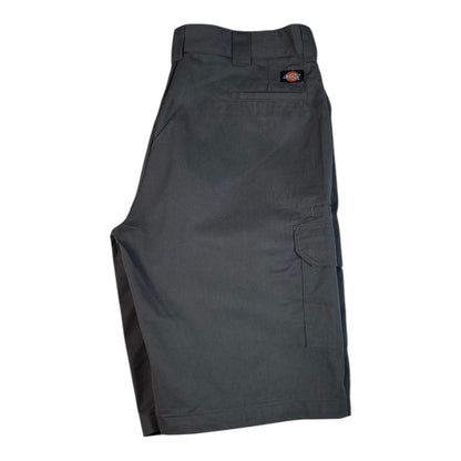 Digg It Thrift & Vintage grey Dickies FLEX loose fit cargo shorts with side pockets and back logo patch