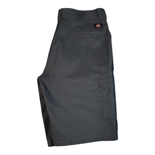 Digg It Thrift & Vintage grey Dickies FLEX loose fit cargo shorts with side pockets and back logo patch