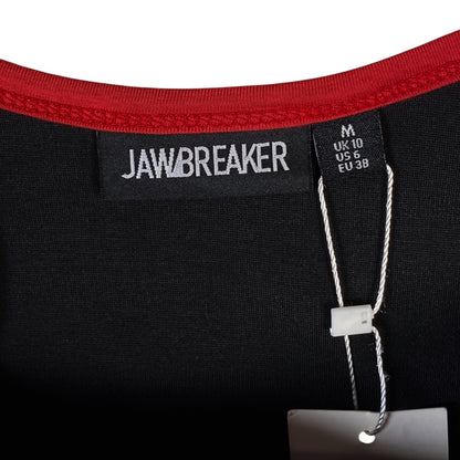 Digg It Thrift & Vintage Jawbreaker black and red crop top with brand label and original tags attached