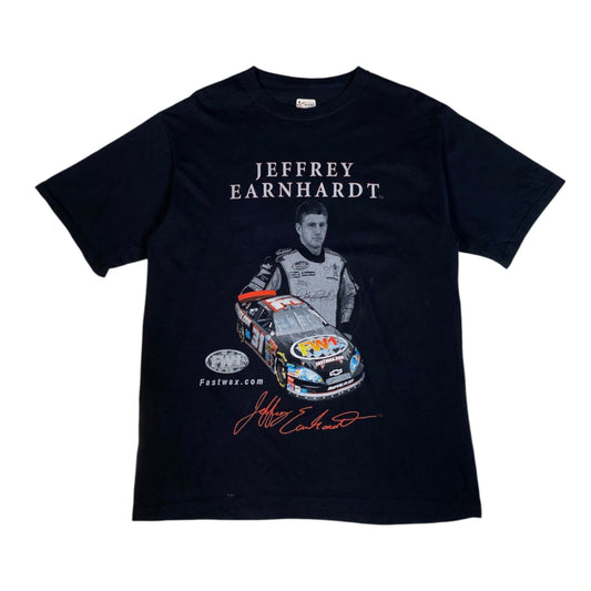 Digg It Thrift & Vintage black Chase Authentics Jeffrey Earnhardt NASCAR graphic t-shirt with race car print