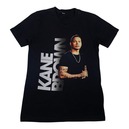 Digg It Thrift & Vintage black Kane Brown Live Forever tour t-shirt with a graphic portrait of the artist