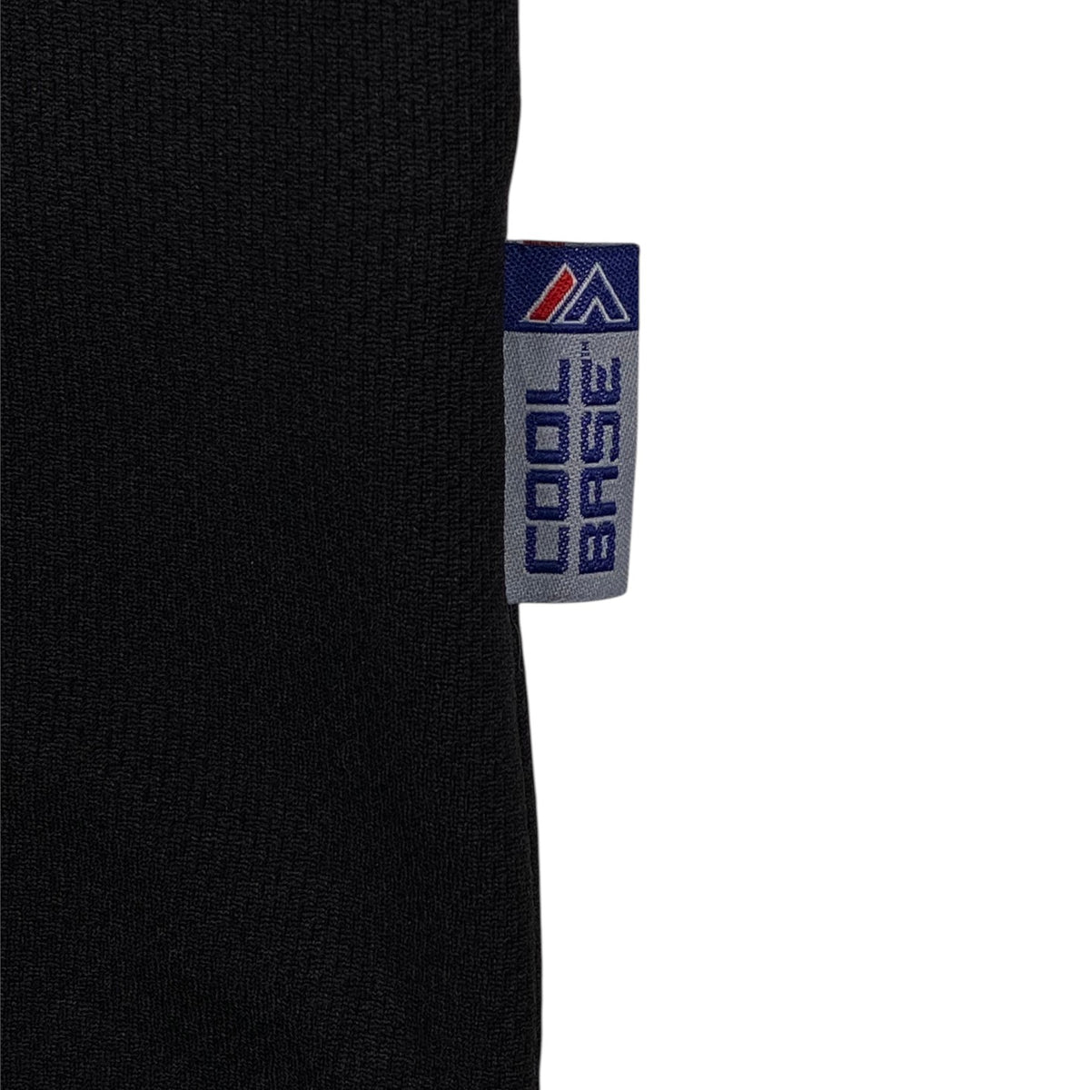 Digg It Thrift & Vintage black Majestic Cool Base baseball jersey fabric tag detail