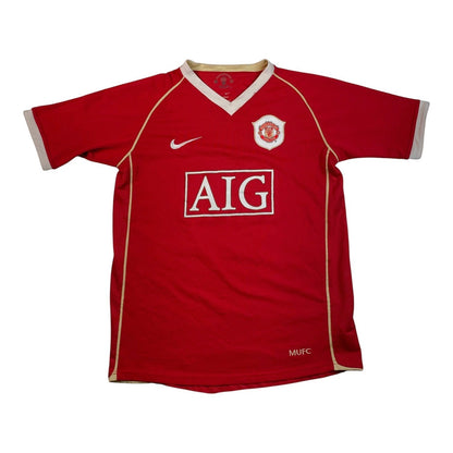 Digg It Thrift & Vintage 2006-2007 Manchester United Giggs #11 home jersey in red with white trim