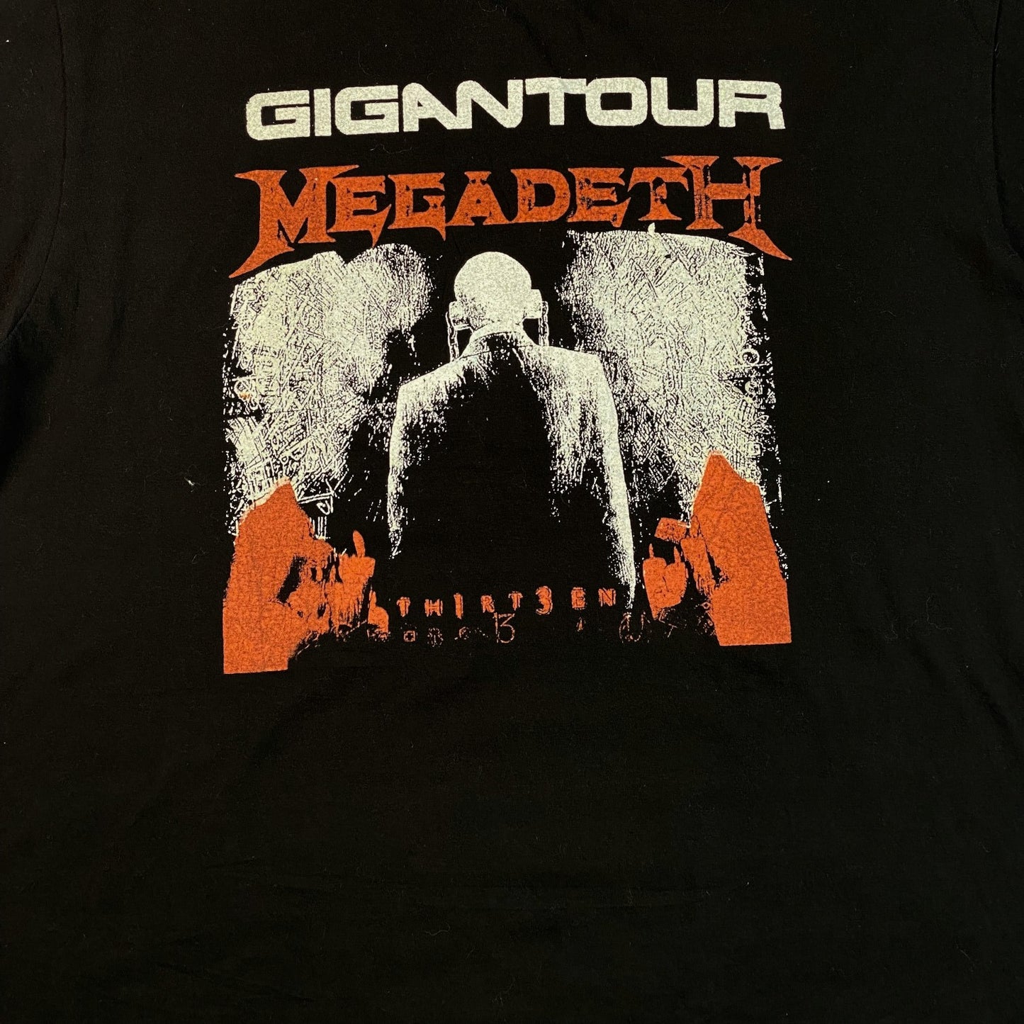Digg It Thrift & Vintage black Megadeth and Motörhead Gigantour concert t-shirt with distressed graphic print