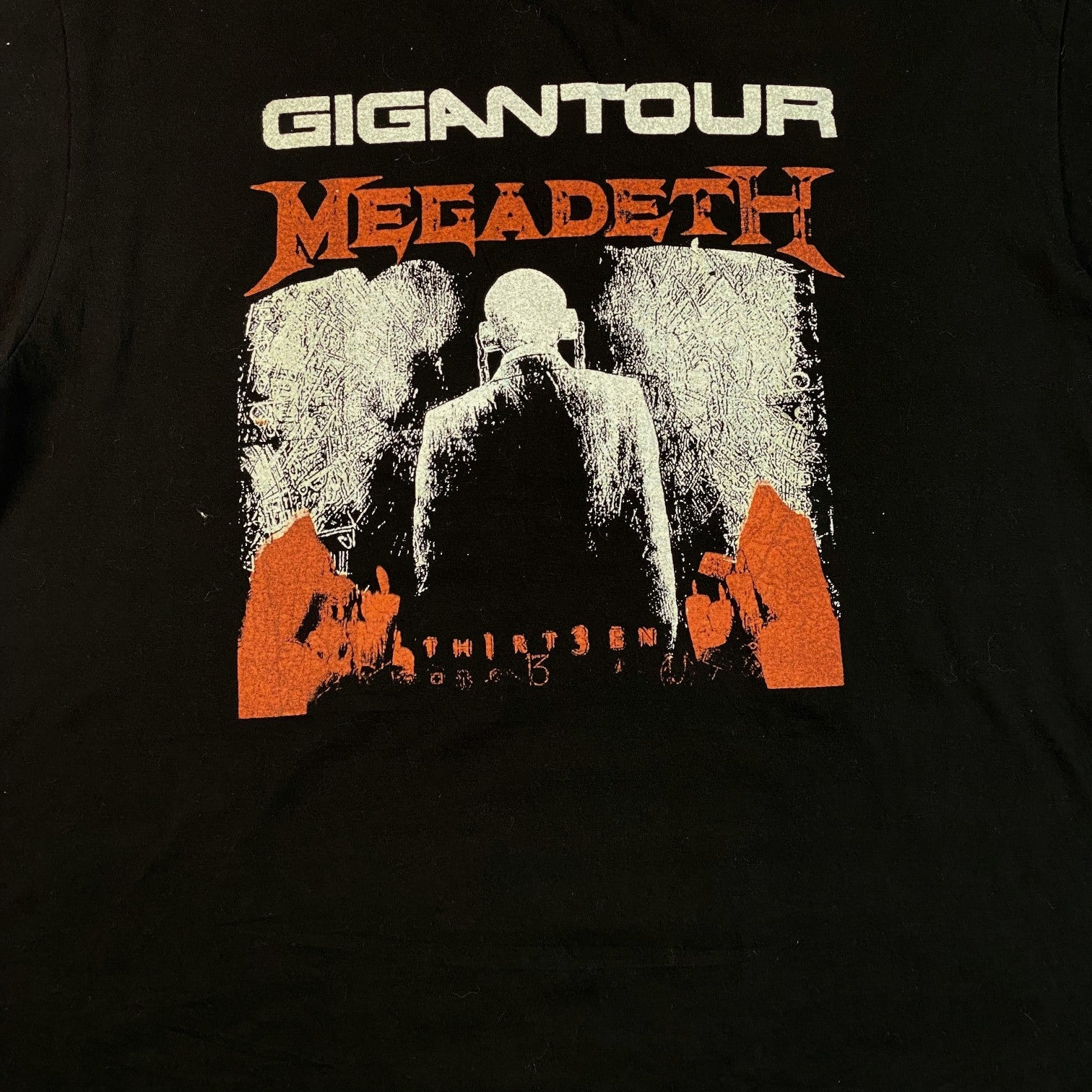 Digg It Thrift & Vintage black Megadeth and Motörhead Gigantour concert t-shirt with distressed graphic print