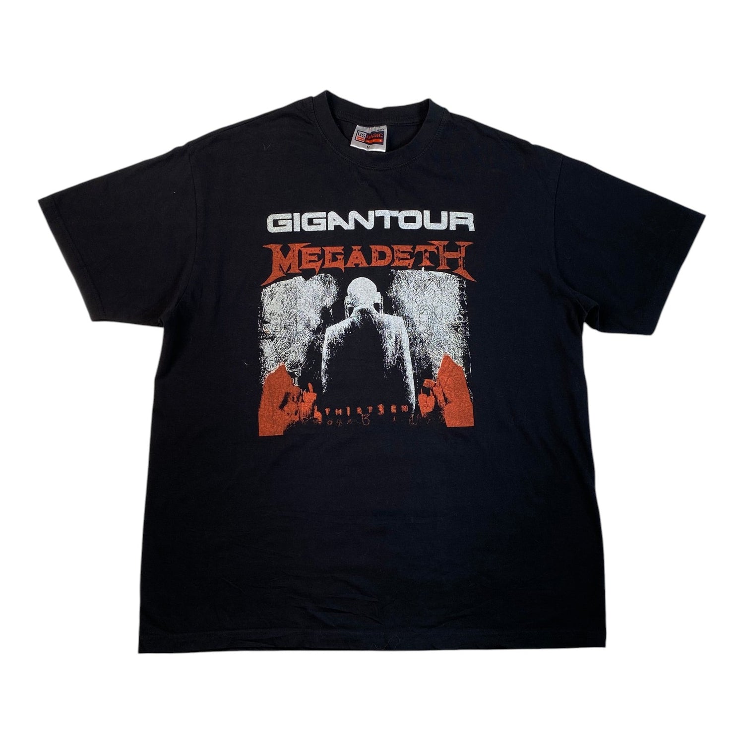 Digg It Thrift & Vintage black Megadeth and Motörhead Gigantour graphic band t-shirt in size medium