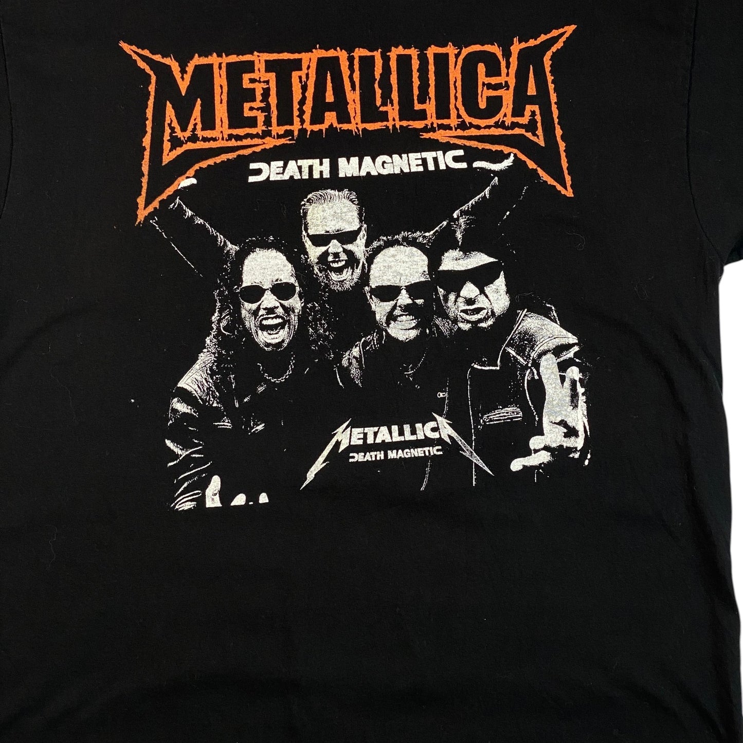 Digg It Thrift & Vintage black Metallica Death Magnetic 2009 tour t-shirt with band graphic print