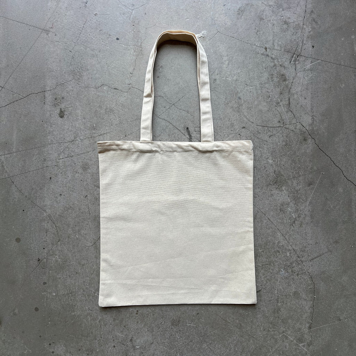 Digg It Thrift & Vintage mini canvas tote bag in natural beige, perfect for everyday essentials.