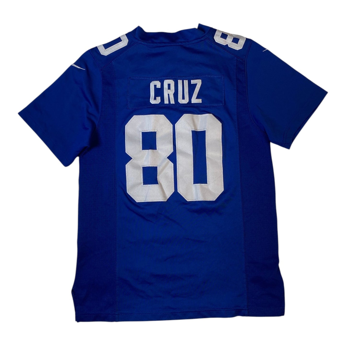 Digg It Thrift & Vintage Nike NFL New York Giants Victor Cruz 80 home jersey in blue with white lettering