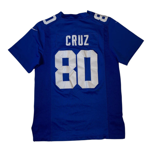 Digg It Thrift & Vintage Nike NFL New York Giants Victor Cruz 80 home jersey in blue with white lettering