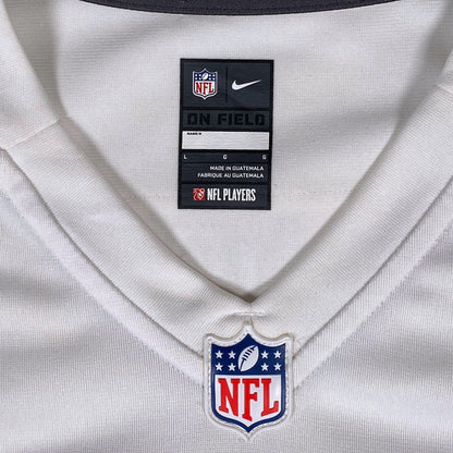 Digg It Thrift & Vintage white Nike On Field NFL jersey collar with official league branding and size large tag