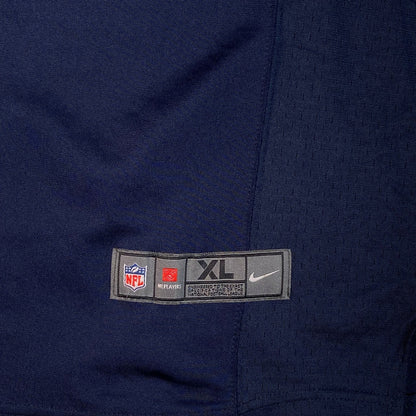 Digg It Thrift & Vintage Nike NFL Seattle Seahawks jersey XL size tag detail in navy blue mesh fabric