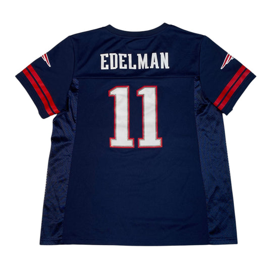 Digg It Thrift & Vintage navy blue New England Patriots Julian Edelman women's jersey with white number 11