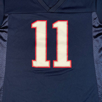 Digg It Thrift & Vintage New England Patriots Julian Edelman navy blue jersey with white and red number 11