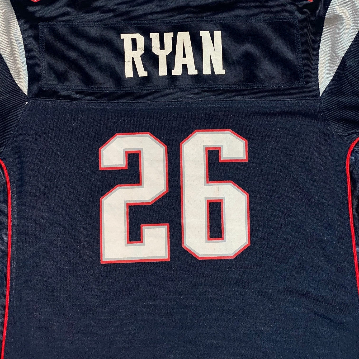 Digg It Thrift & Vintage New England Patriots Logan Ryan NFL jersey in navy blue with white and red number 26