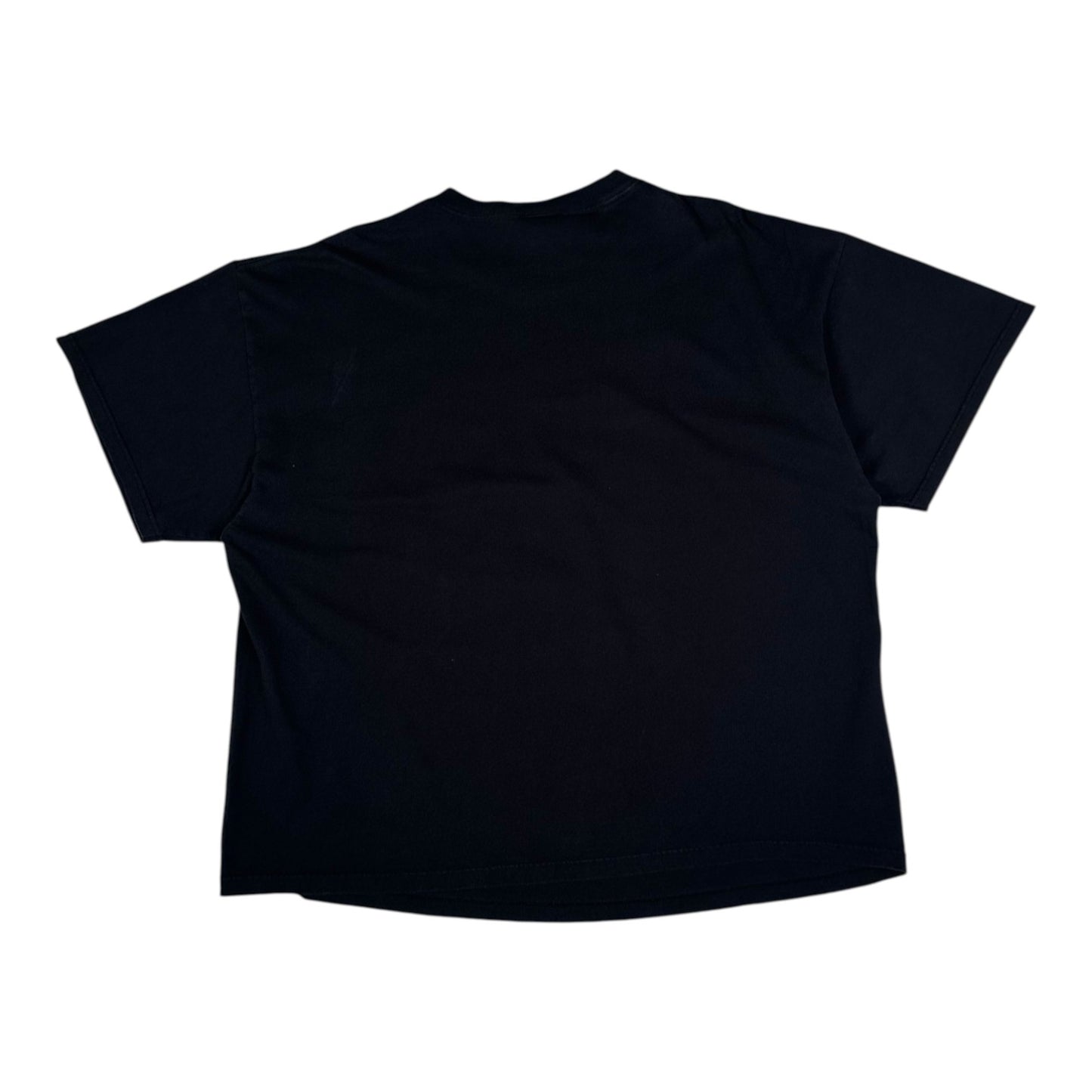 Back view of a plain black Reebok t-shirt from Digg It Thrift & Vintage, size XL fitting like a large.