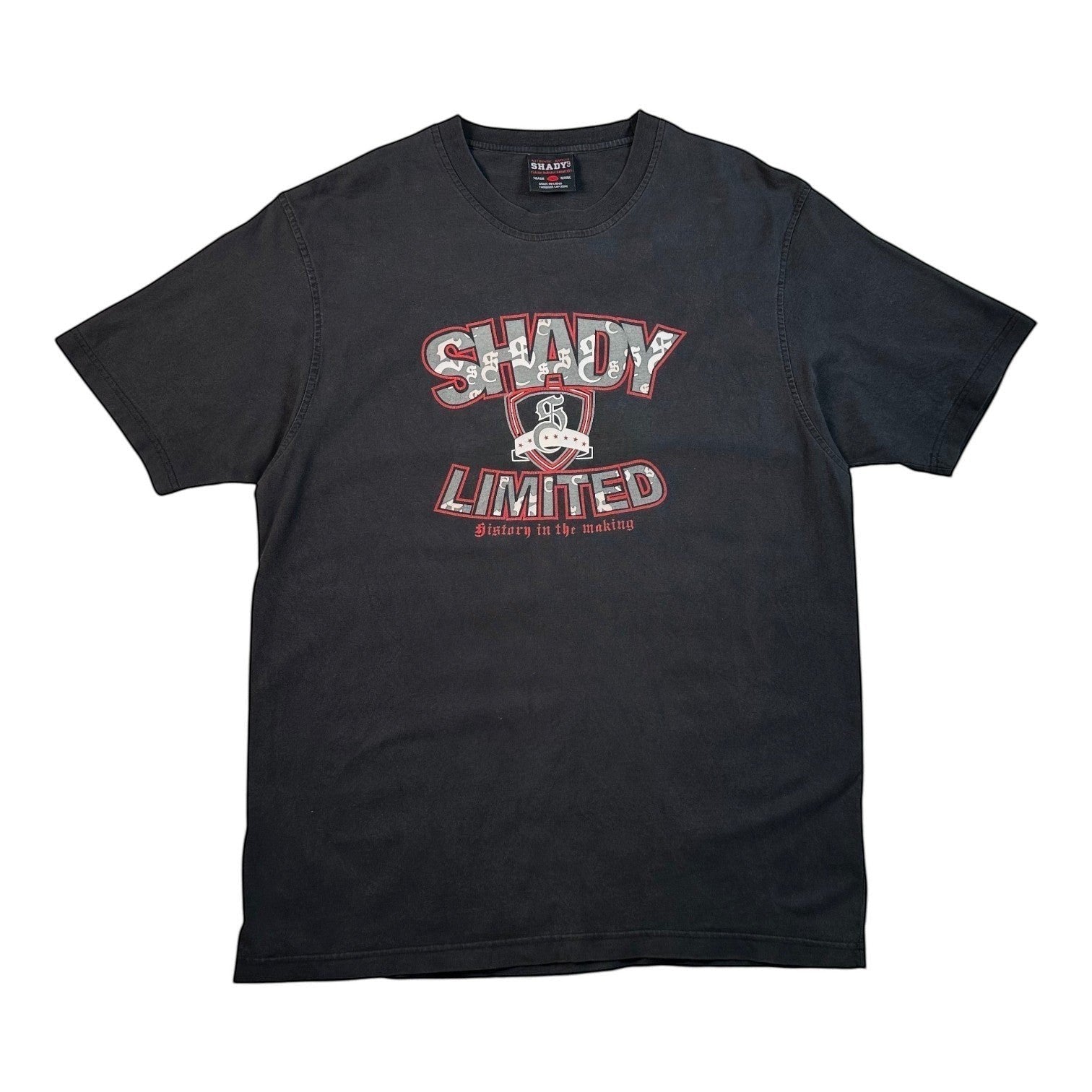 Digg It Thrift & Vintage Y2K Shady Ltd. Eminem black graphic t-shirt with History In The Making print