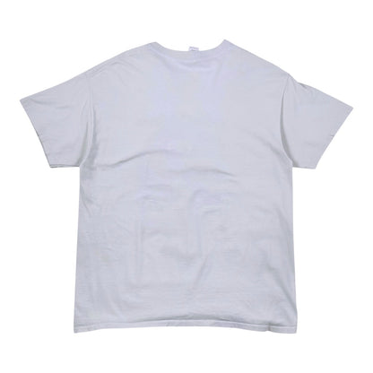 Back view of a plain white Digg It Thrift & Vintage Betty Boop graphic t-shirt on a white background.