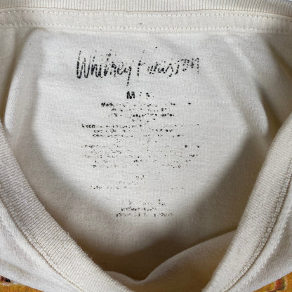 Digg It Thrift & Vintage white Whitney Houston music t-shirt interior neck label and size tag detail