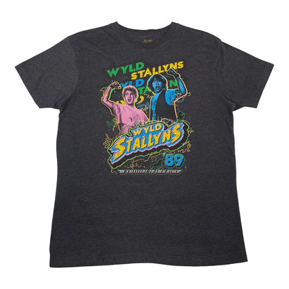 Digg It Thrift & Vintage charcoal grey Wyld Stallyns 89 graphic t-shirt from Bill & Ted's Excellent Adventure