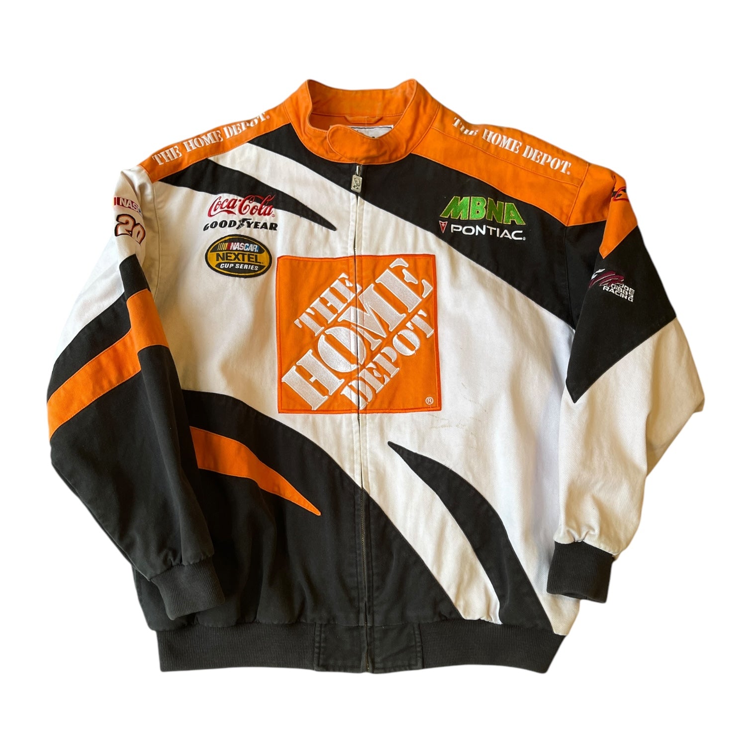 Vintage 90s Home Depot Tony shops Stewart Nascar Racing Jacket